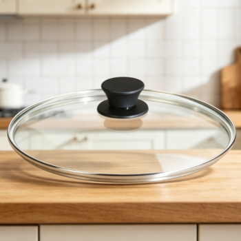 Round Tempered Glass Lid - Versatile Glass Lid for 10.25 Inch Skillets, Pans, and Dutch Ovens - Dishwasher Safe and Oven Safe up to 400°- 10.25 Inch